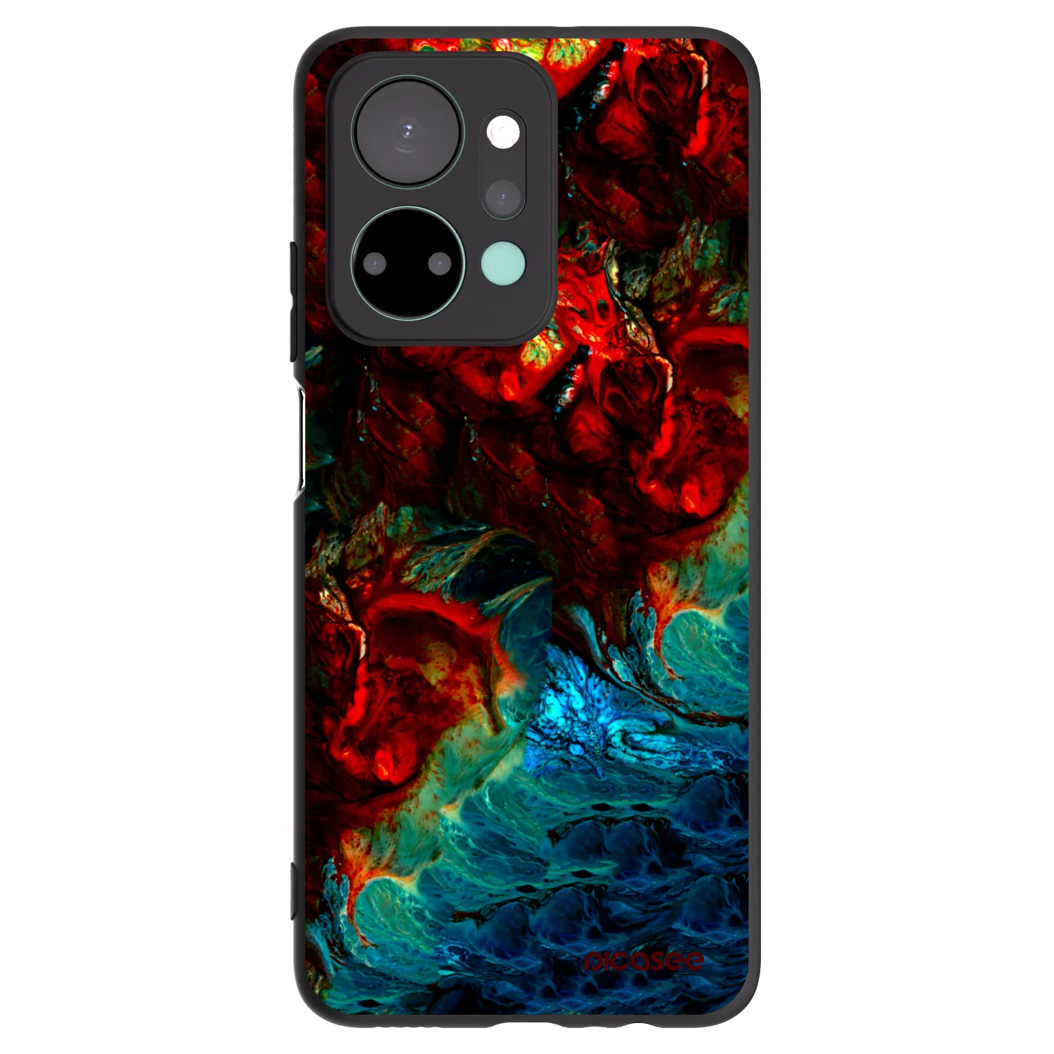 Picasee husă neagră din silicon pentru Honor X7a - Universe