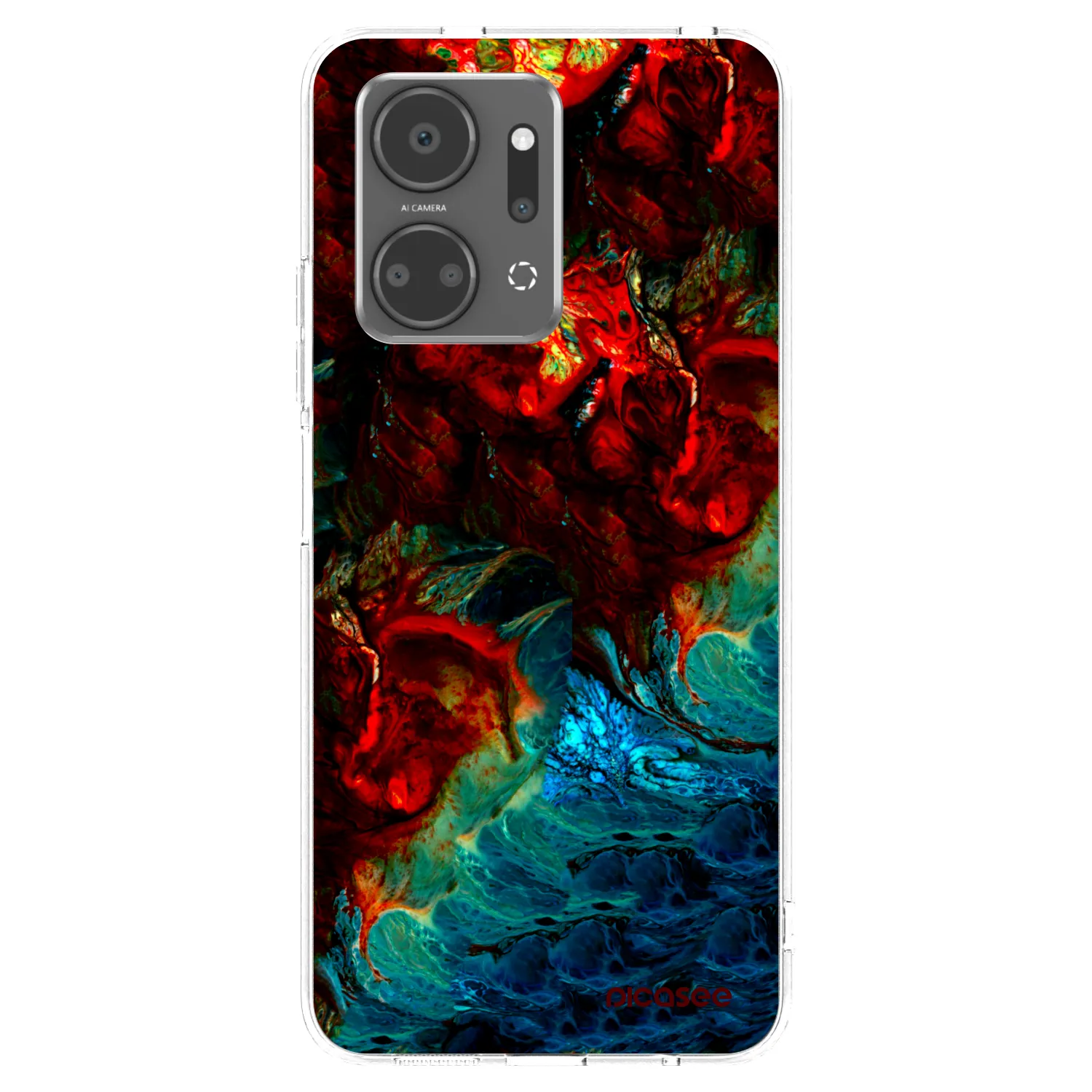 Picasee husă transparentă din silicon pentru Honor X7a - Universe