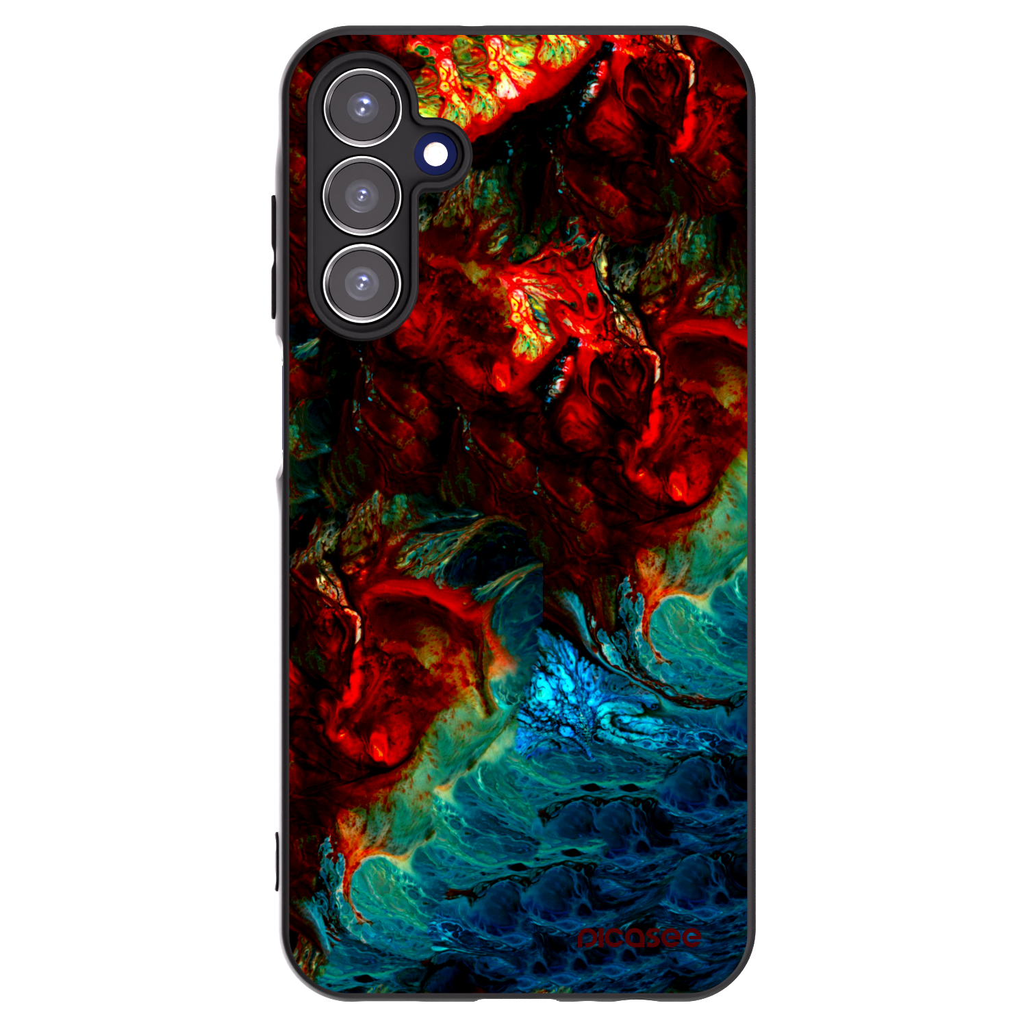 Picasee husă neagră din silicon pentru Samsung Galaxy A15 A156B 5G - Universe