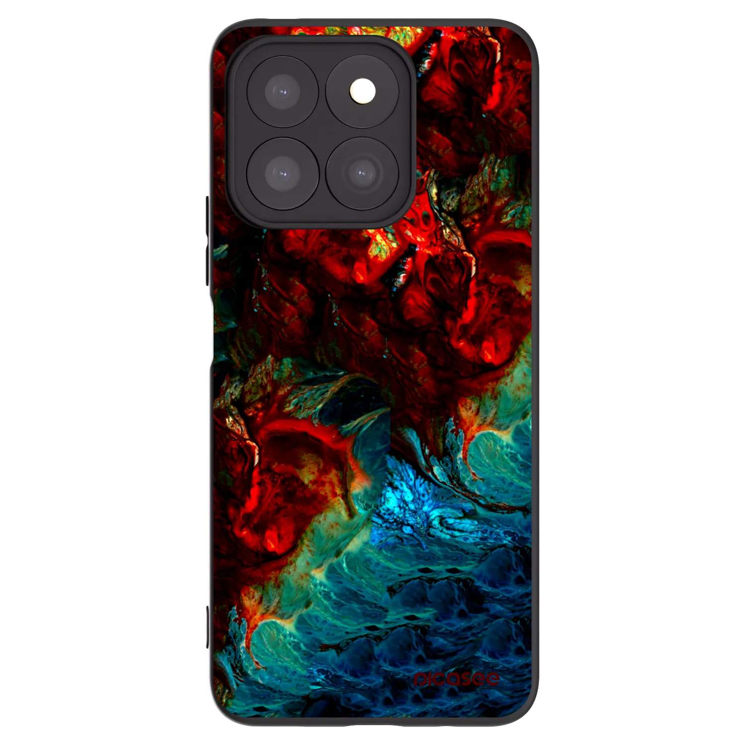 Picasee husă neagră din silicon pentru Honor X8b - Universe