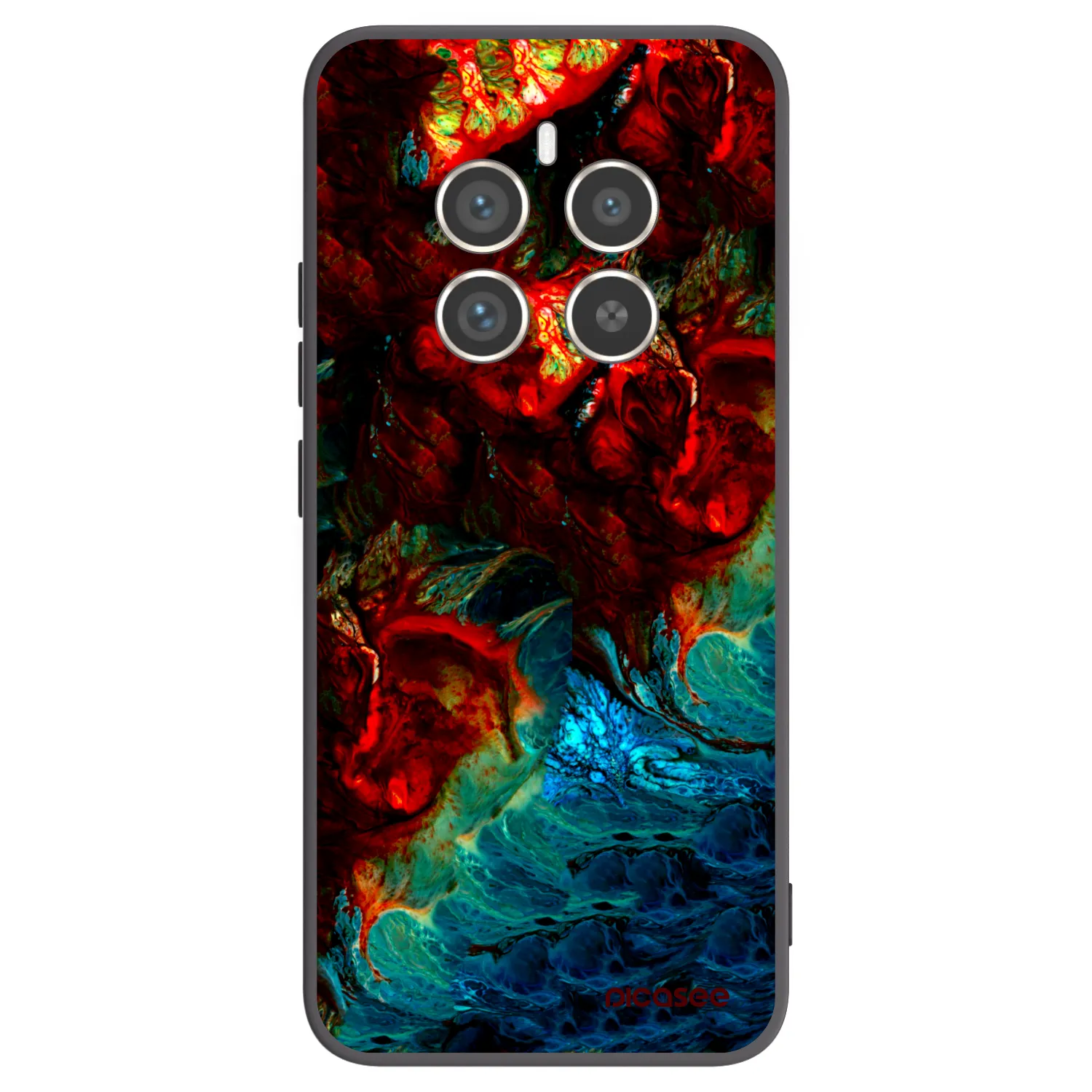 Picasee husă neagră din silicon pentru Realme 12 Pro 5G - Universe