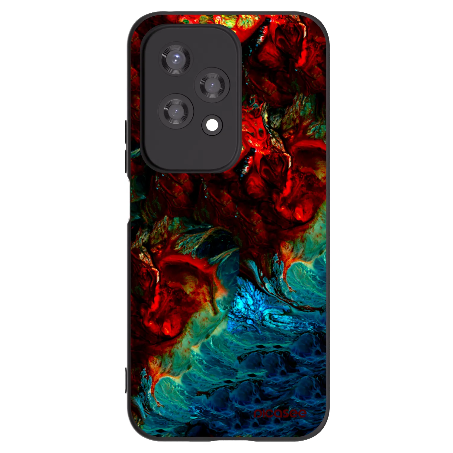 Picasee husă neagră din silicon pentru Honor 200 Lite - Universe