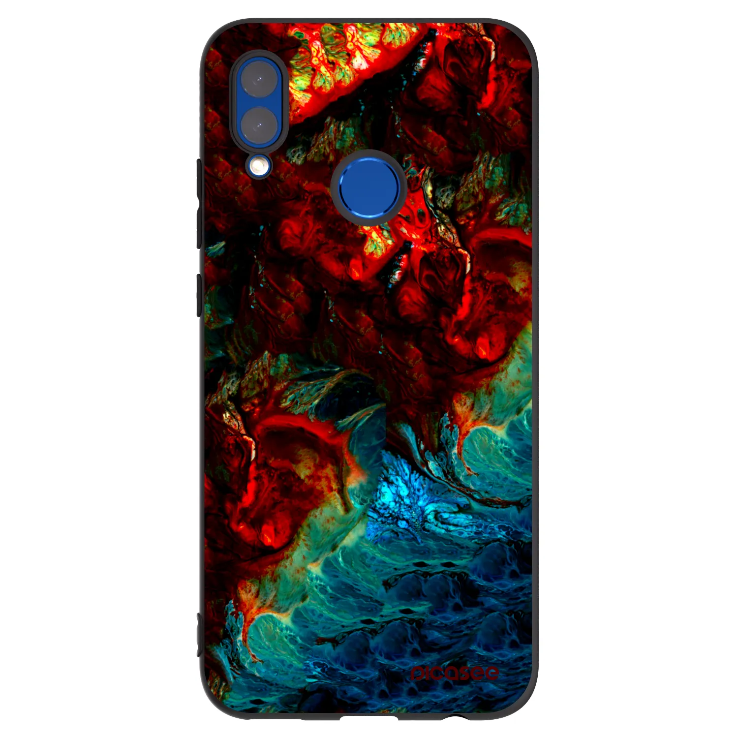 Picasee husă neagră din silicon pentru Honor 10 Lite - Universe