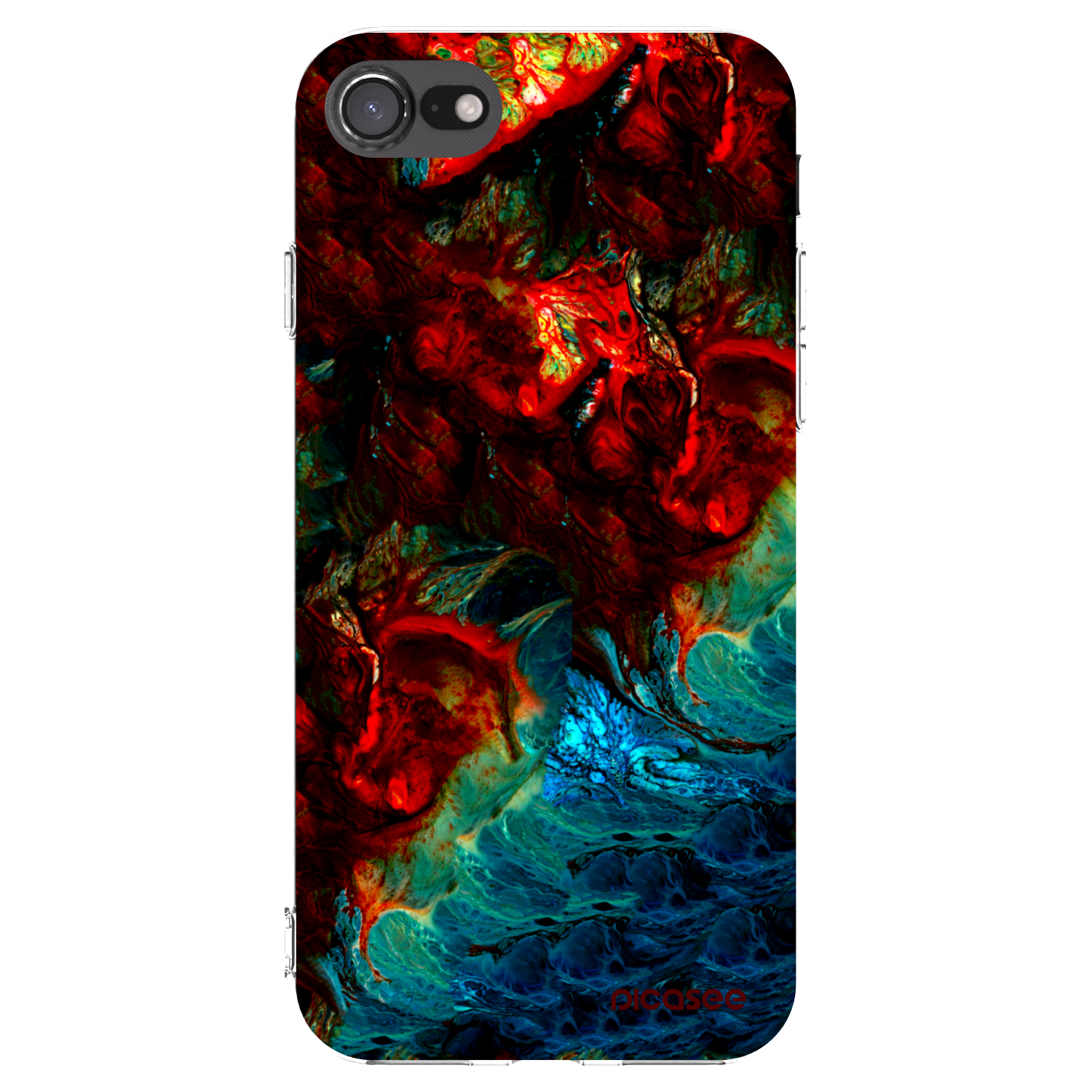 Picasee husă transparentă din silicon pentru Apple iPhone 7 - Universe