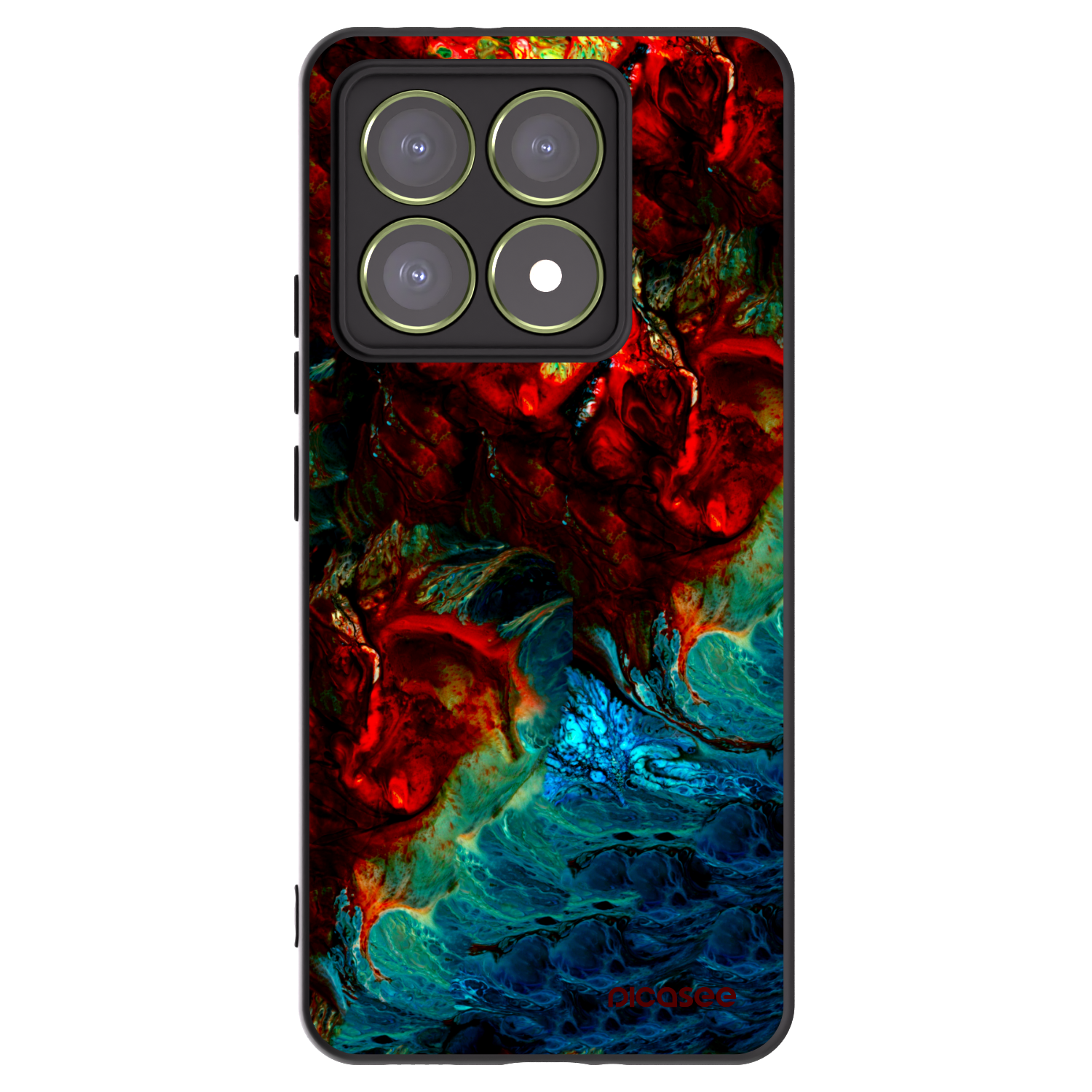 Picasee husă neagră din silicon pentru Xiaomi 14T - Universe