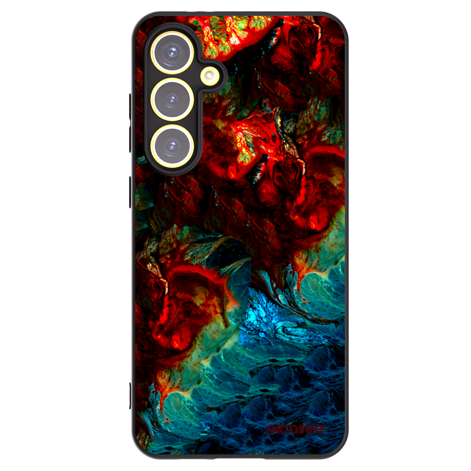 Picasee husă neagră din silicon pentru Samsung Galaxy S24 FE S721B - Universe