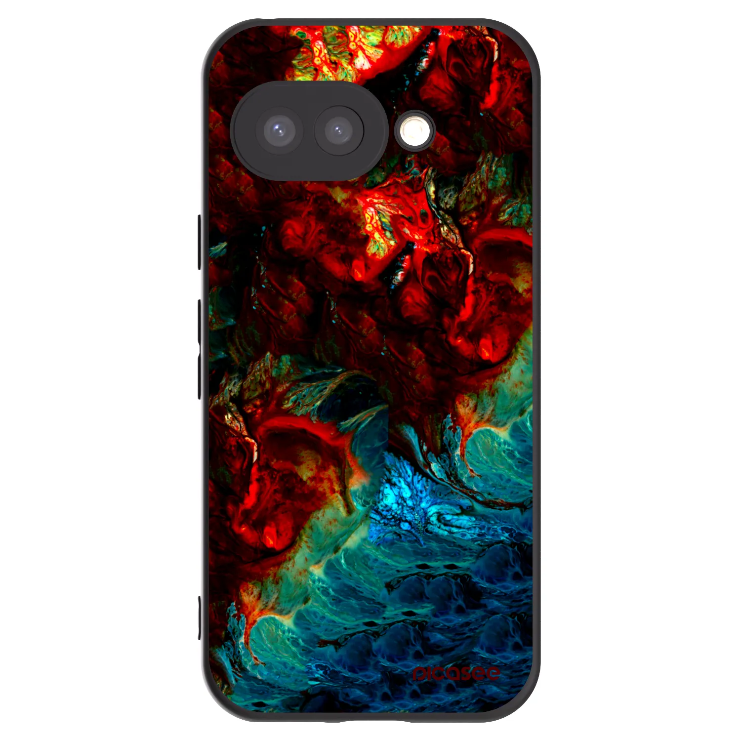 Picasee husă neagră din silicon pentru Google Pixel 9a - Universe
