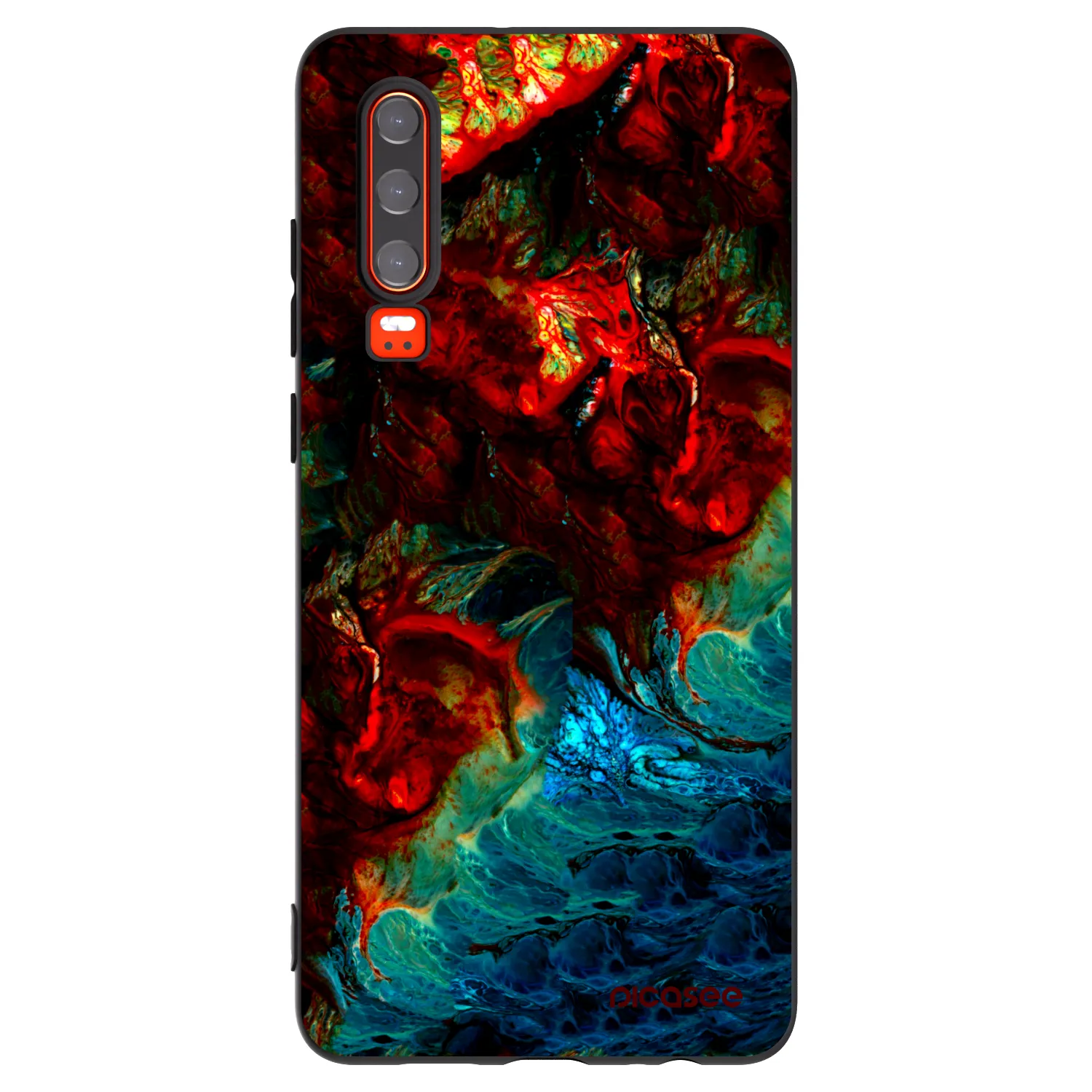 Picasee husă neagră din silicon pentru Huawei P30 - Universe