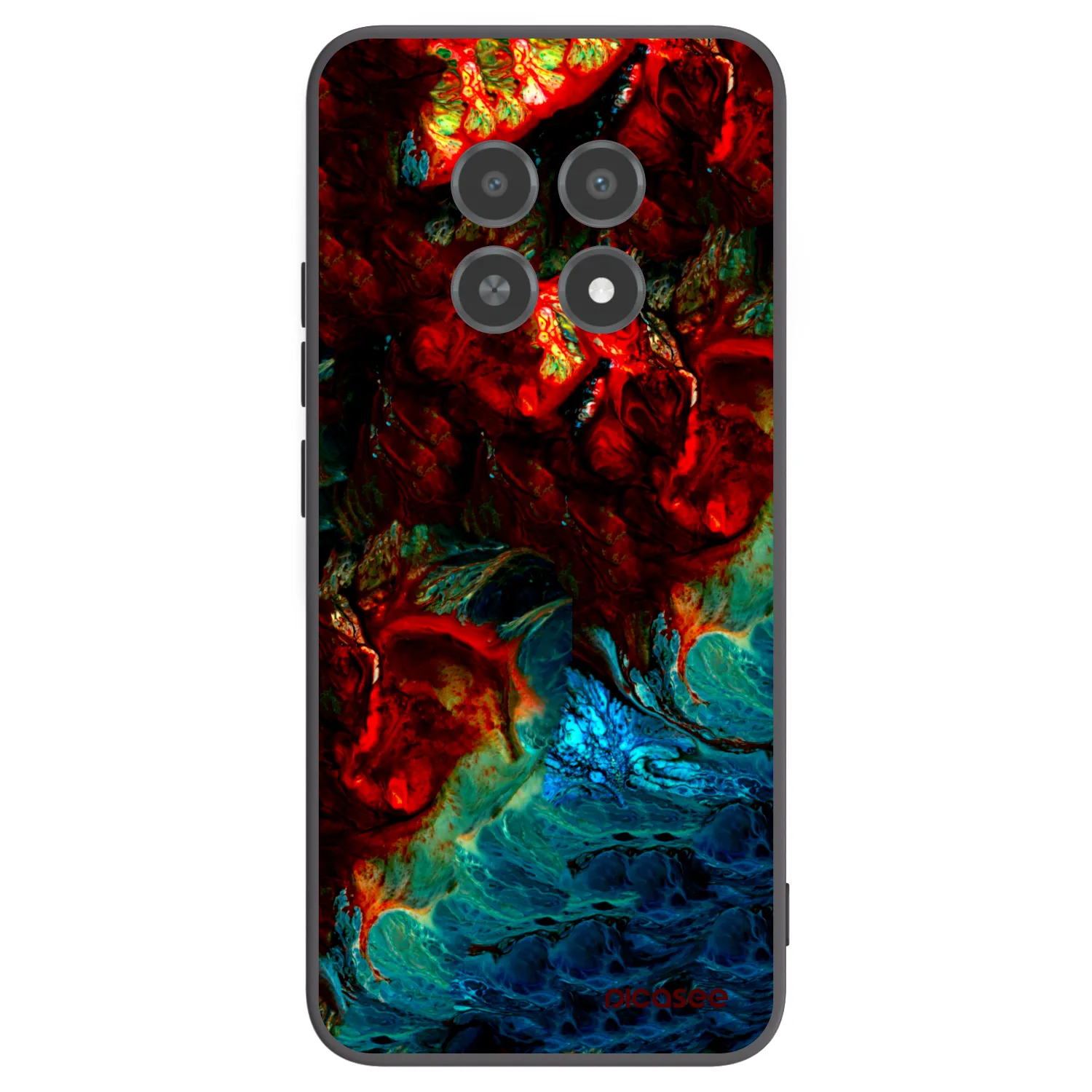 Picasee husă neagră din silicon pentru Realme 12X - Universe