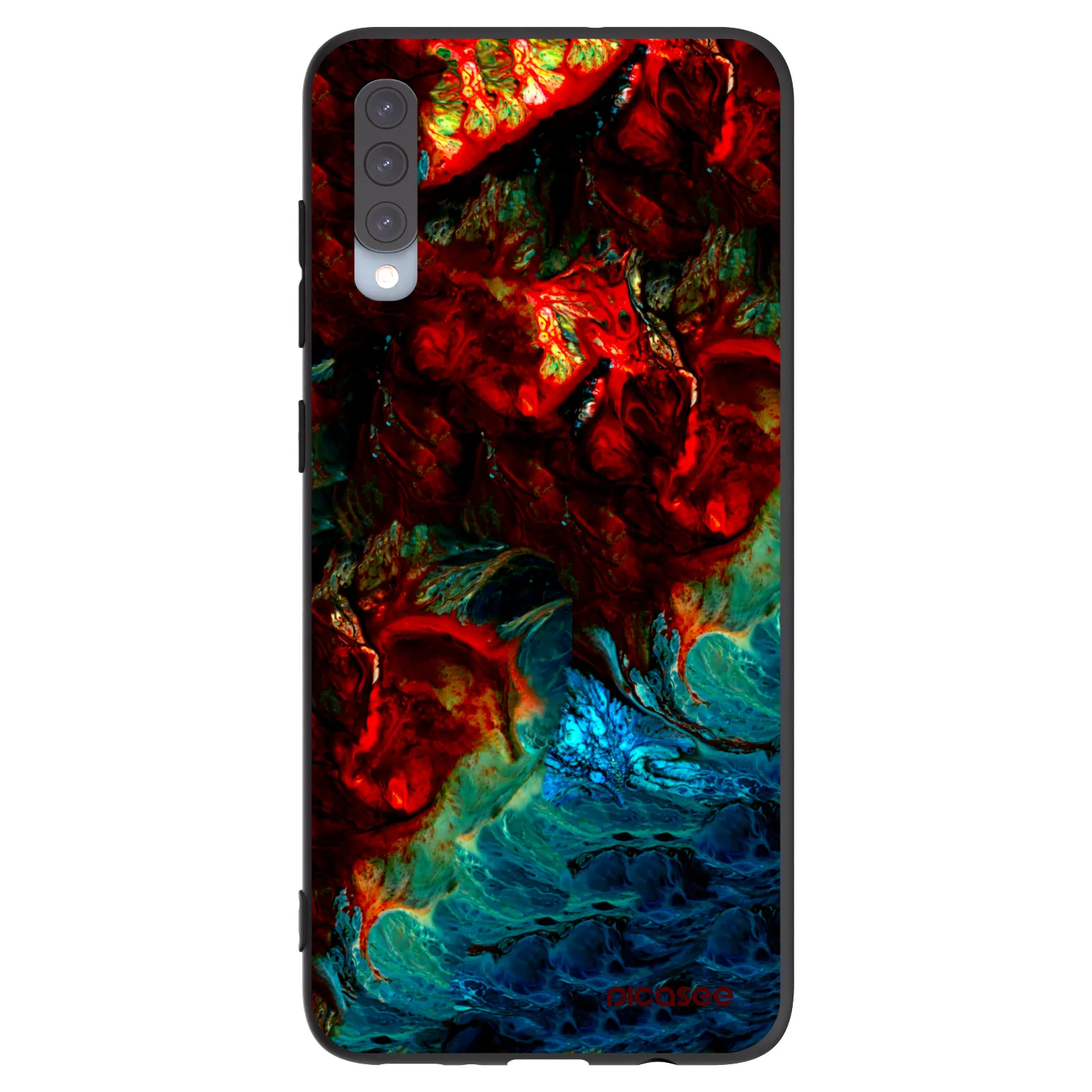 Picasee husă neagră din silicon pentru Samsung Galaxy A70 A705F - Universe