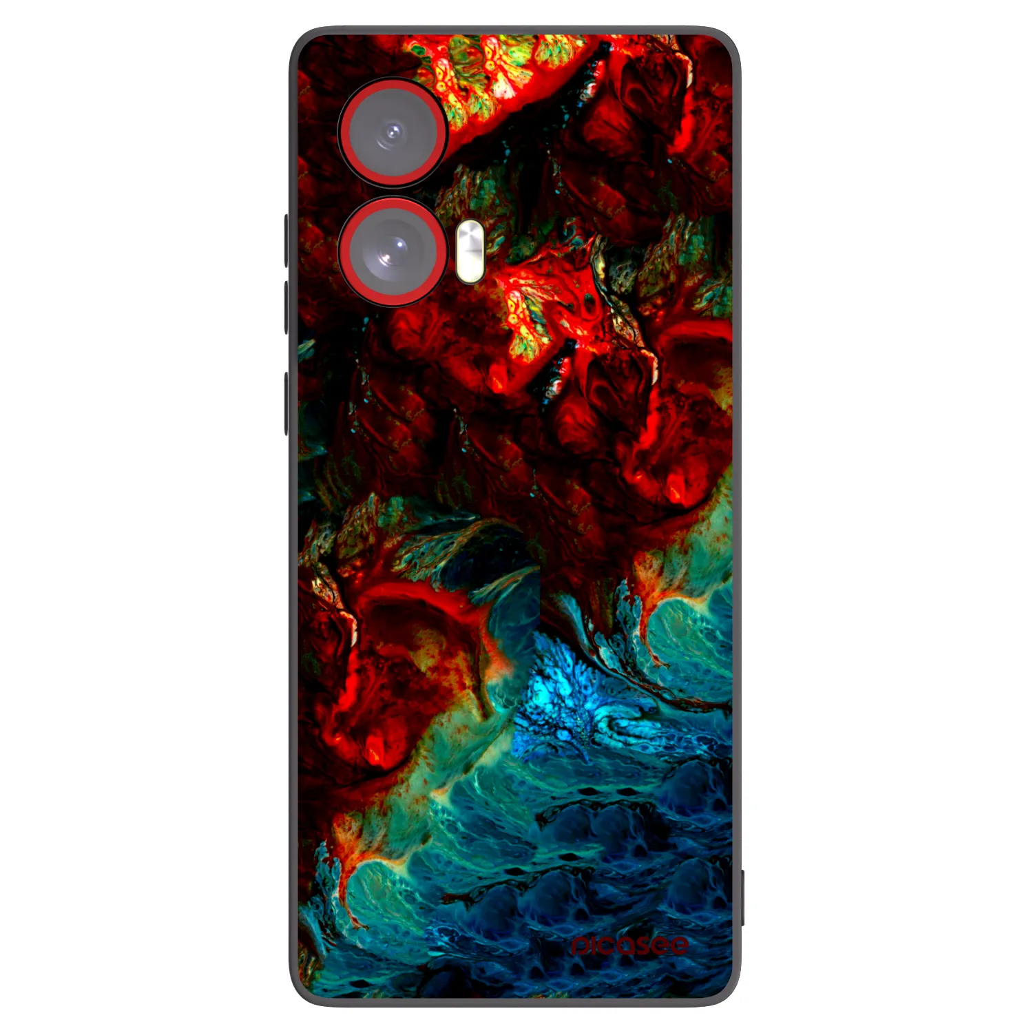 Picasee husă neagră din silicon pentru Motorola Edge 50 Fusion - Universe