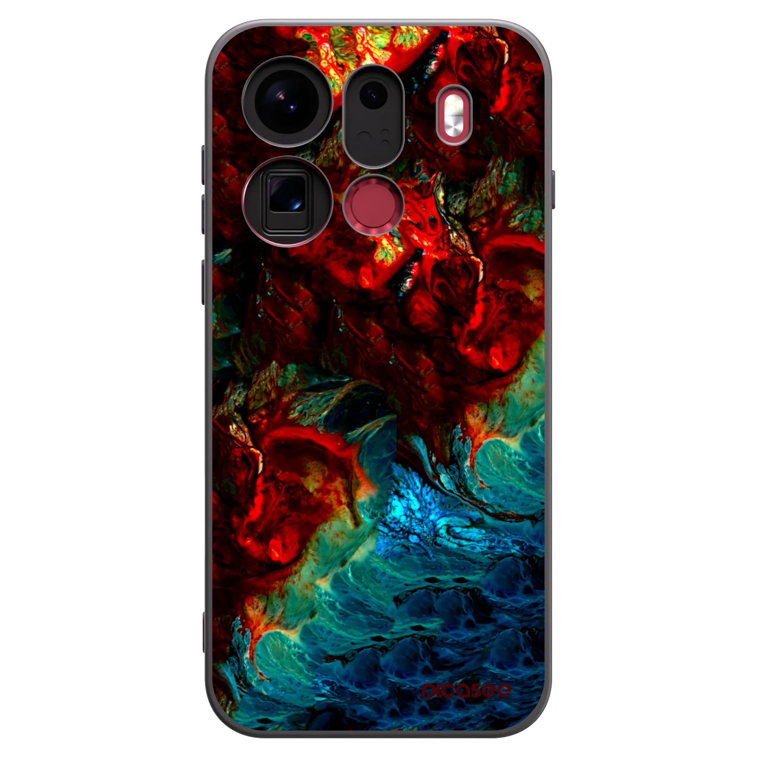 Picasee husă neagră din silicon pentru OPPO Find X9 Pro - Universe