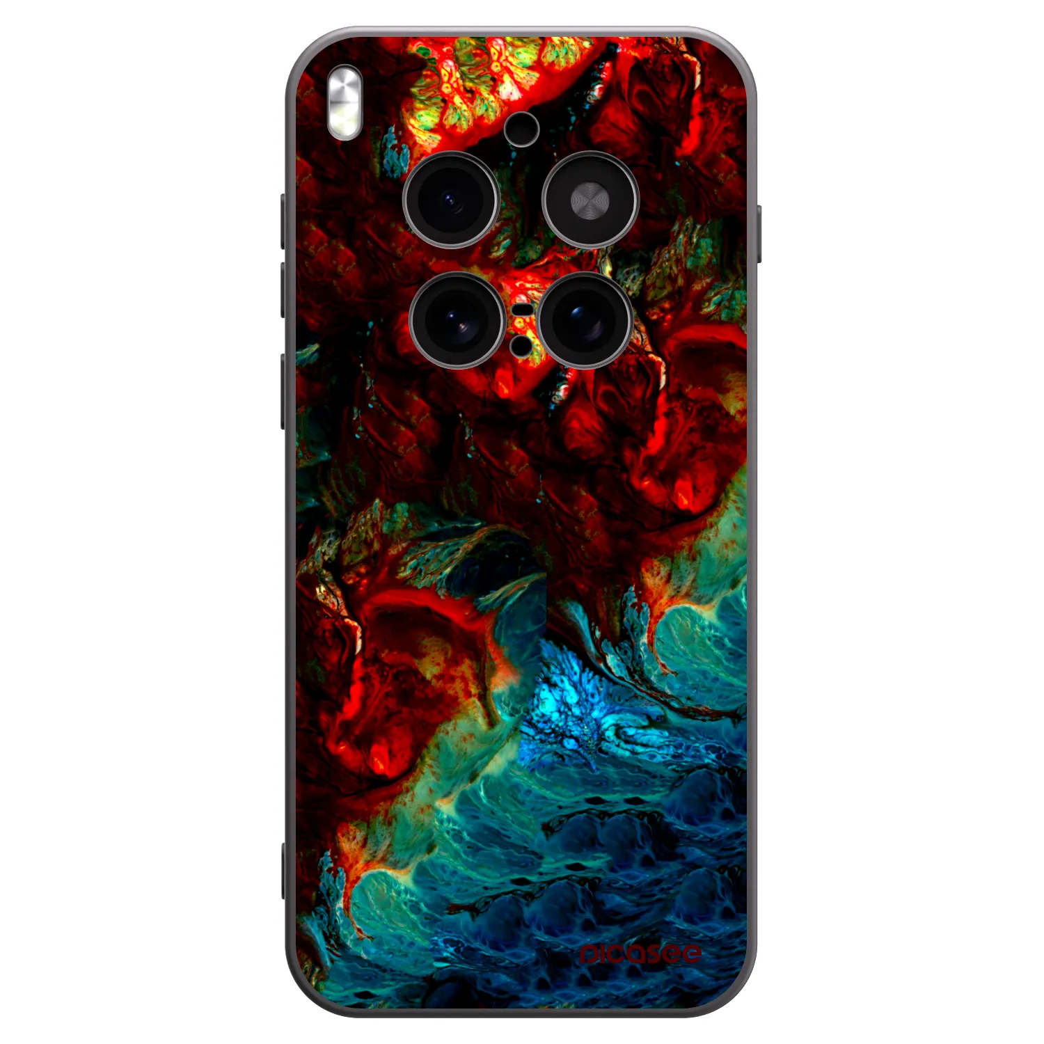 Picasee husă neagră din silicon pentru Vivo X300 Pro - Universe