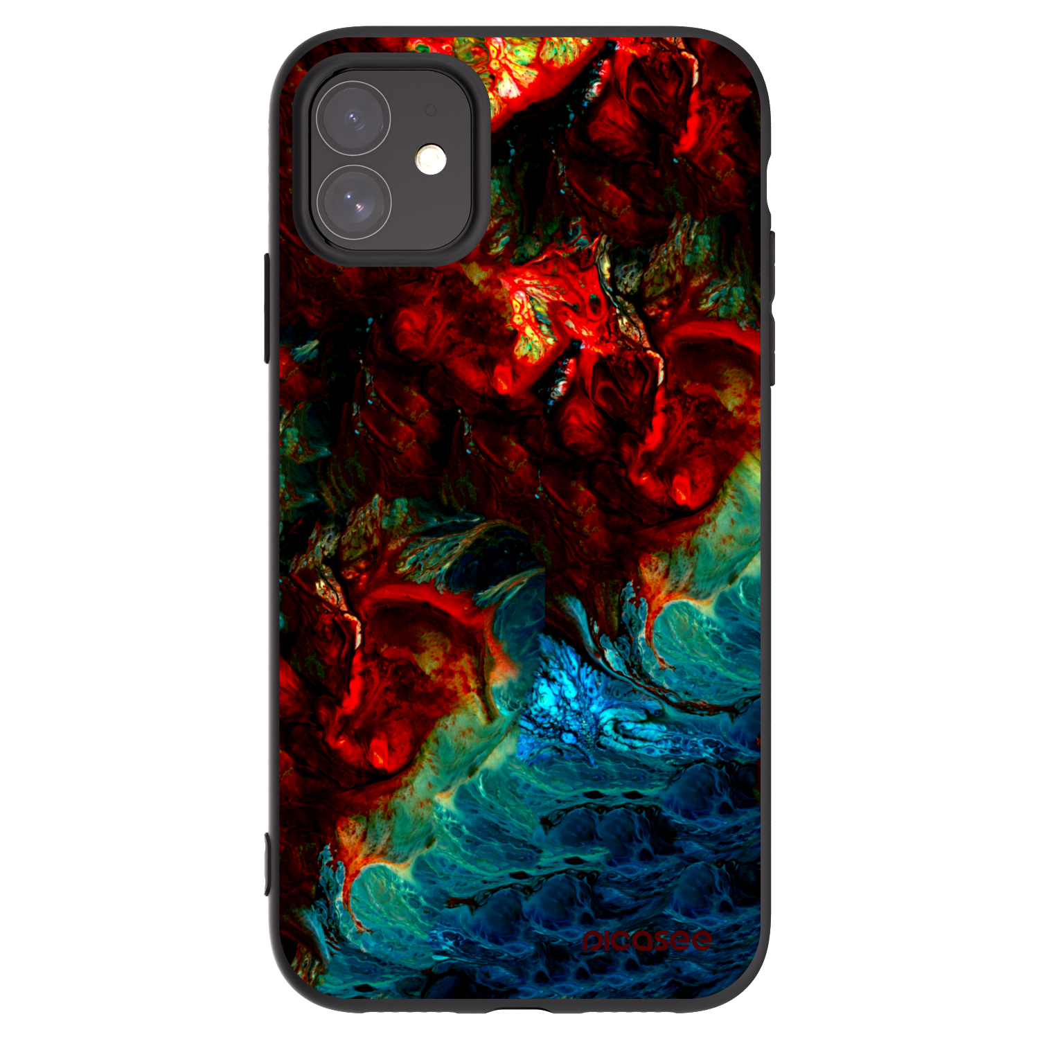 Picasee husă neagră din silicon pentru Apple iPhone 11 - Universe