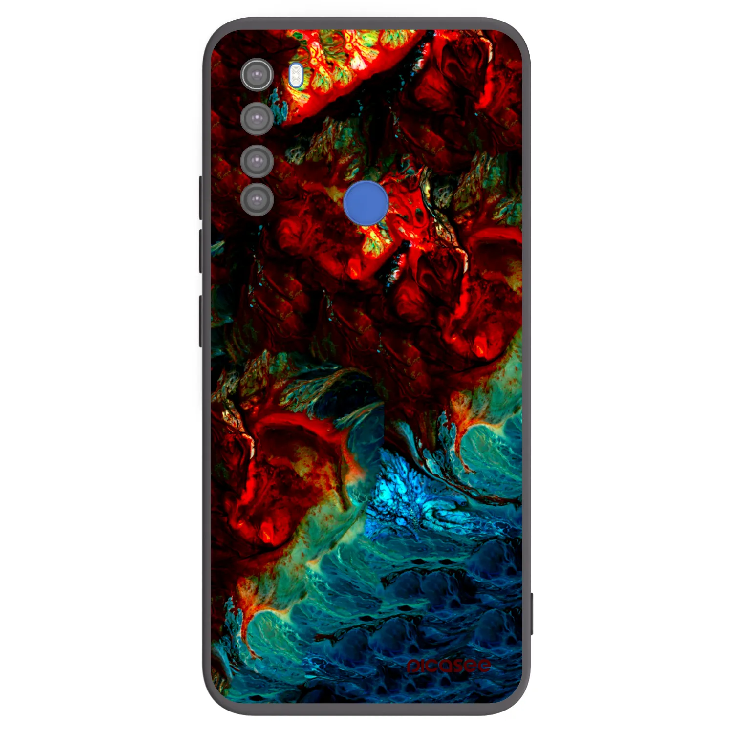 Picasee husă neagră din silicon pentru Xiaomi Redmi Note 8T - Universe
