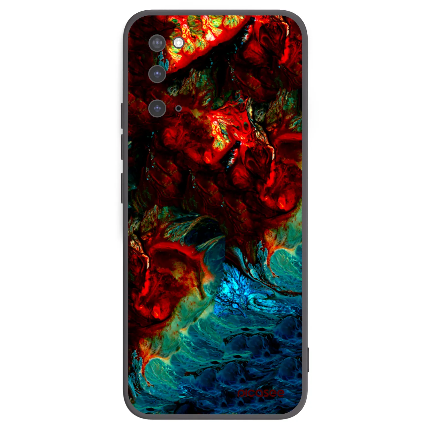 Picasee husă neagră din silicon pentru Samsung Galaxy S20 G980F - Universe