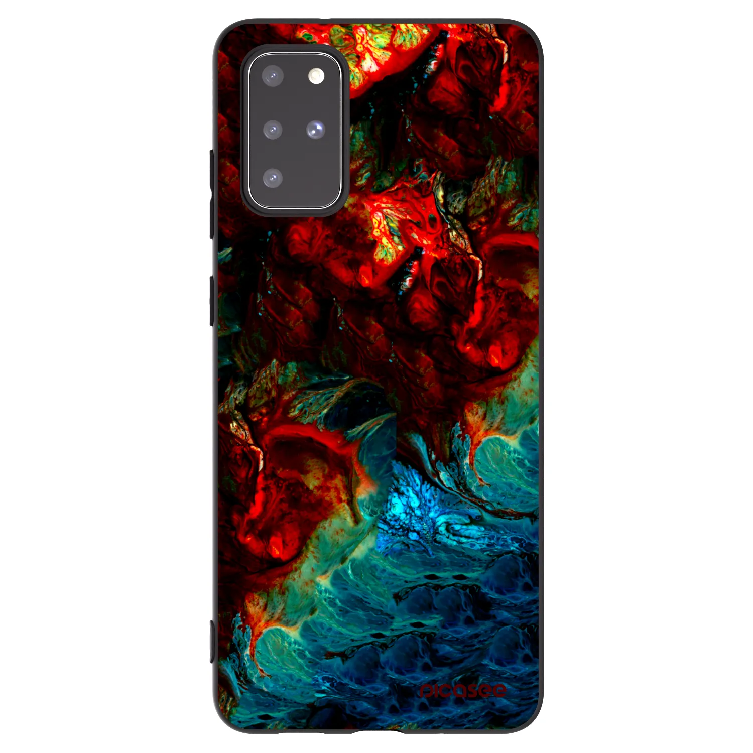 Picasee husă neagră din silicon pentru Samsung Galaxy S20+ G985F - Universe