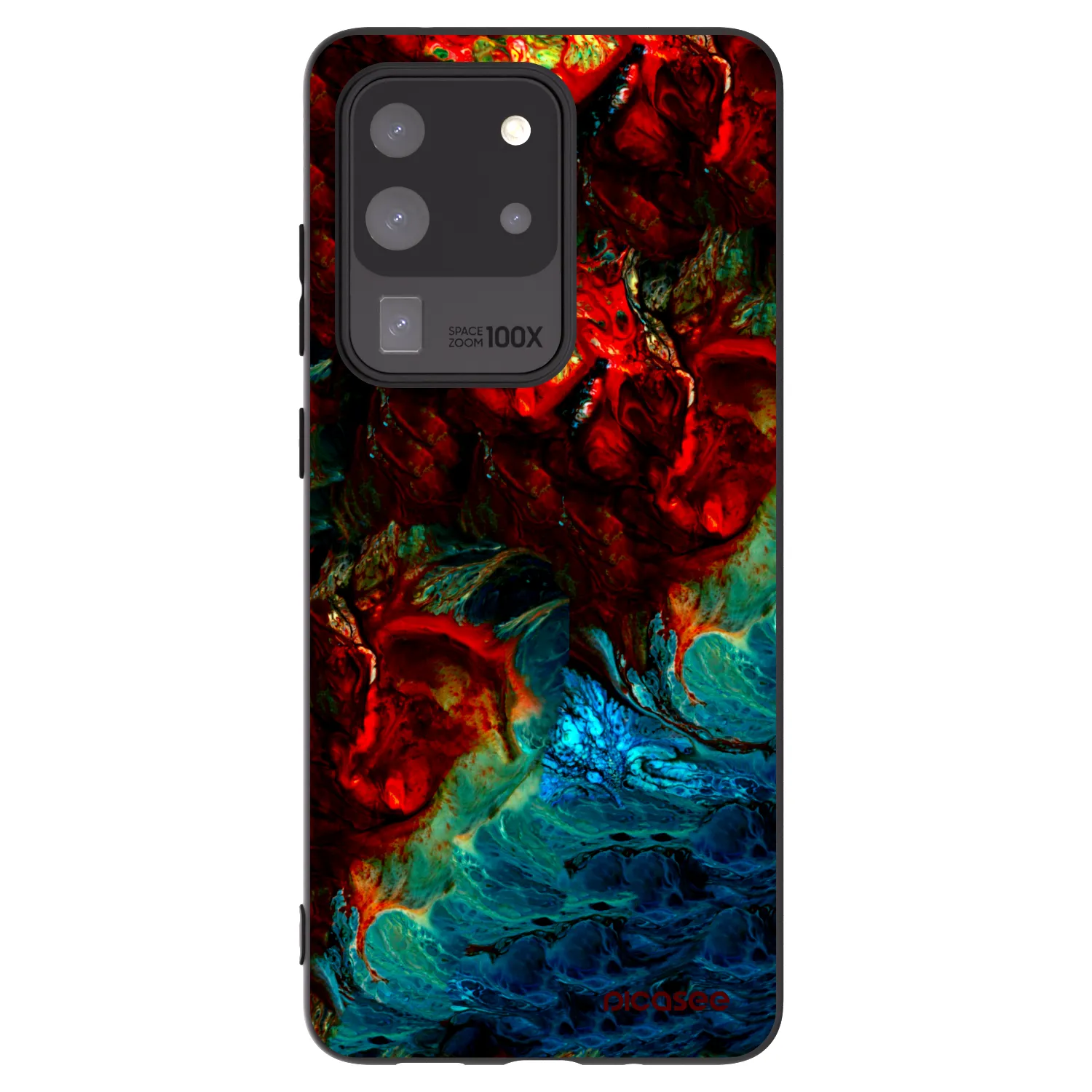 Picasee husă neagră din silicon pentru Samsung Galaxy S20 Ultra 5G G988F - Universe