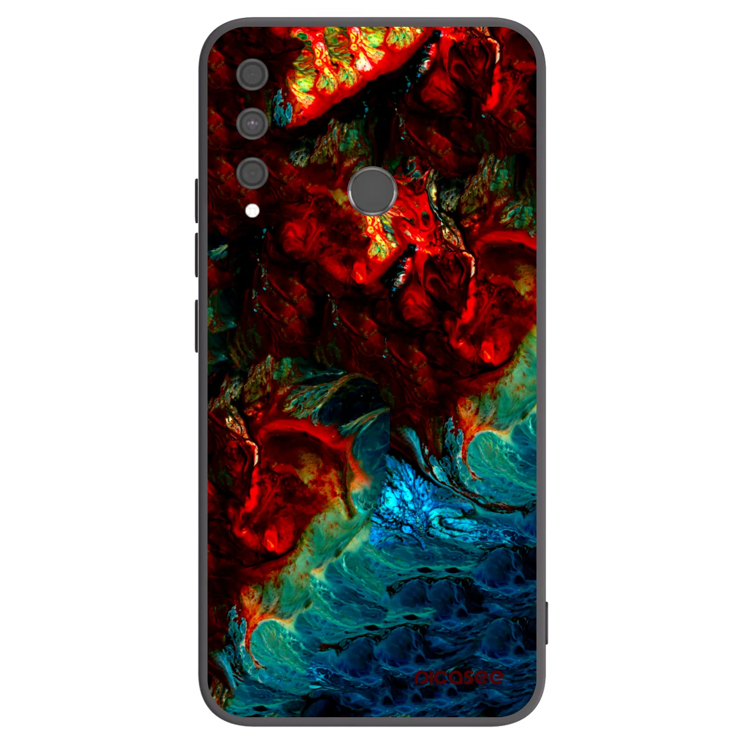 Picasee husă neagră din silicon pentru Huawei P40 Lite E - Universe