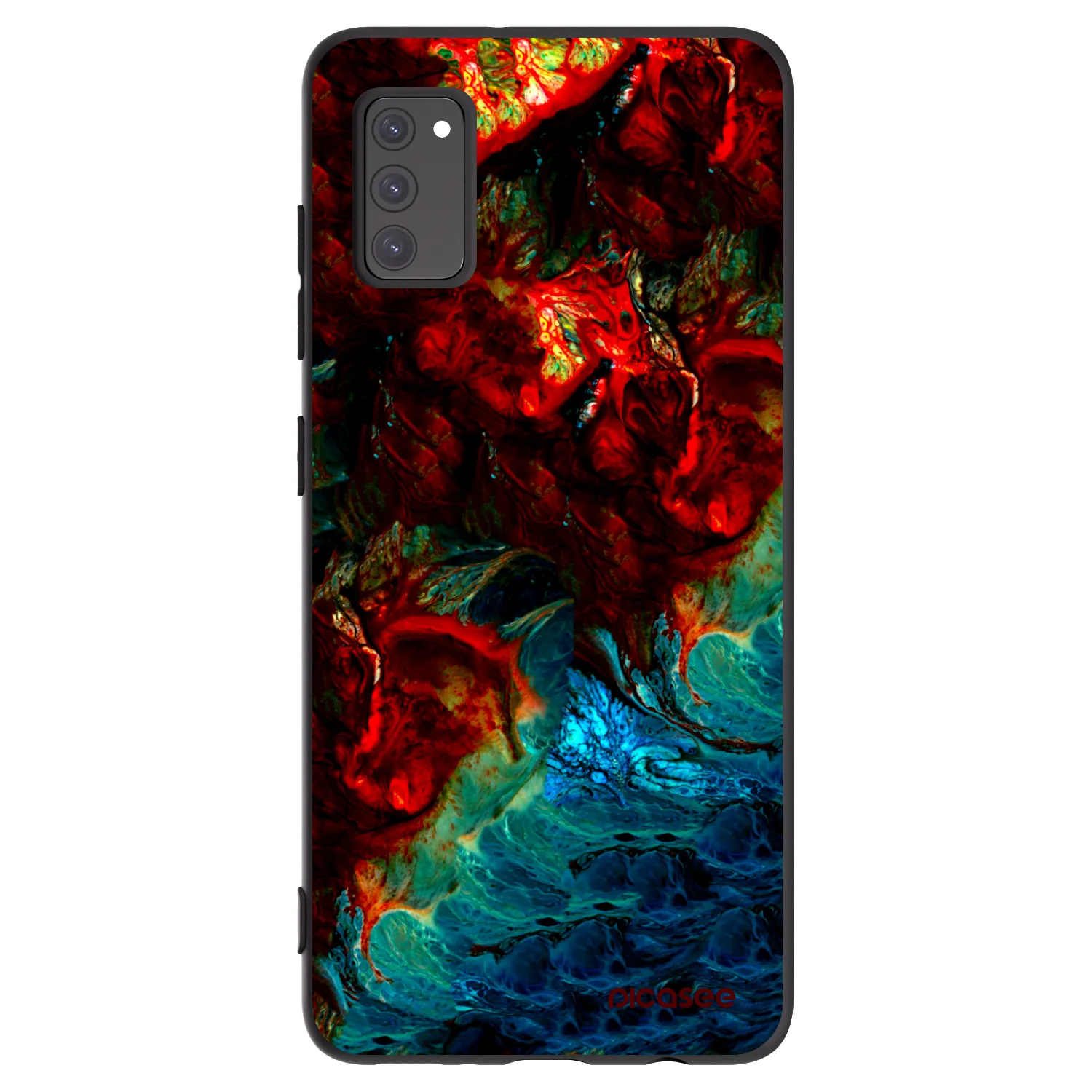 Picasee husă neagră din silicon pentru Samsung Galaxy A41 A415F - Universe