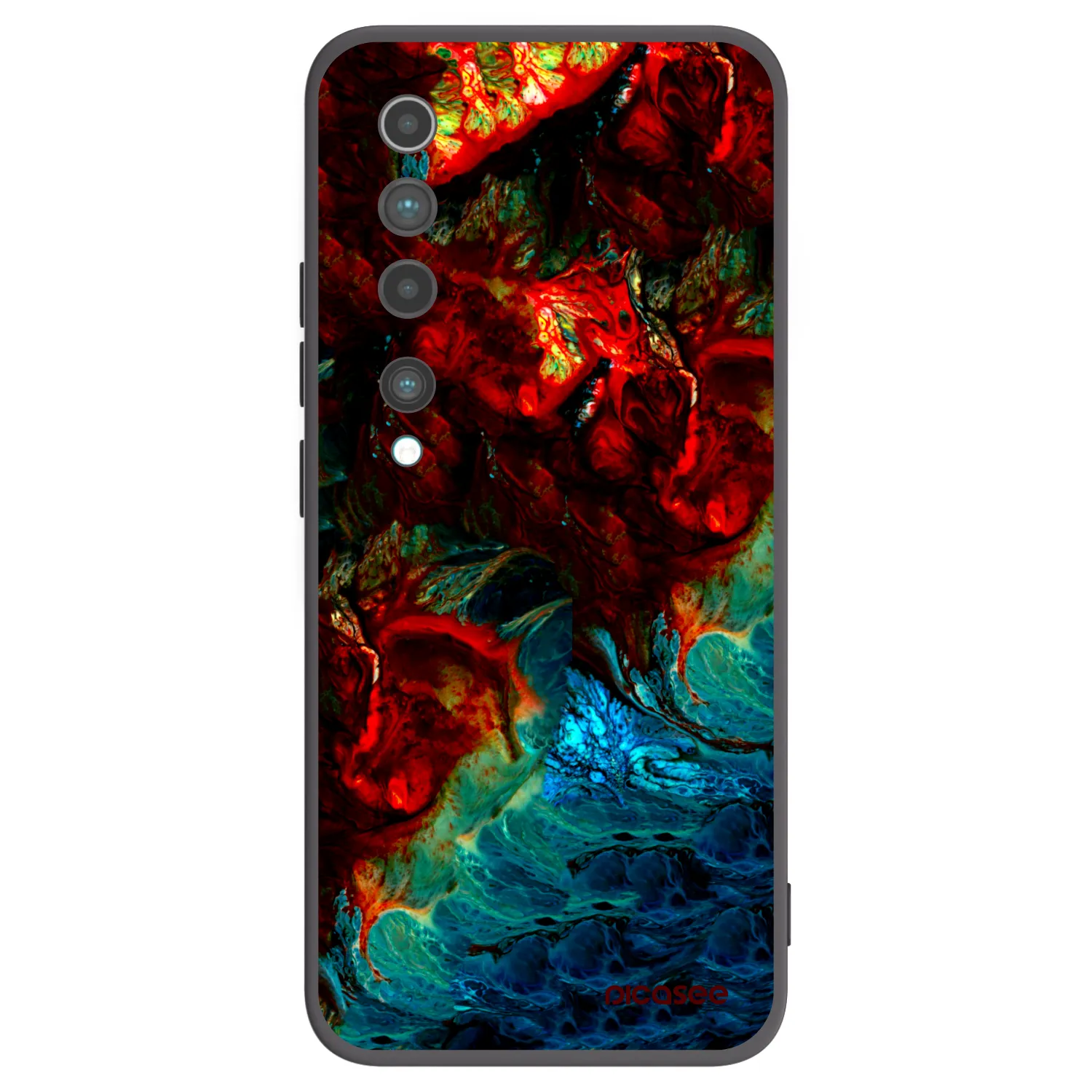 Picasee husă neagră din silicon pentru Xiaomi Mi 10 - Universe