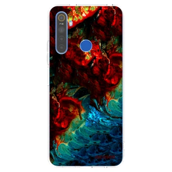 Picasee husă transparentă din silicon pentru Realme 5 - Universe