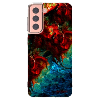 Picasee husă transparentă din silicon pentru Samsung Galaxy S21 5G G991B - Universe