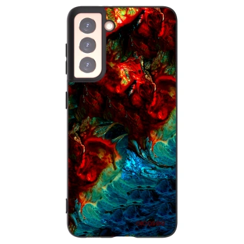 Picasee husă neagră din silicon pentru Samsung Galaxy S21 5G G991B - Universe