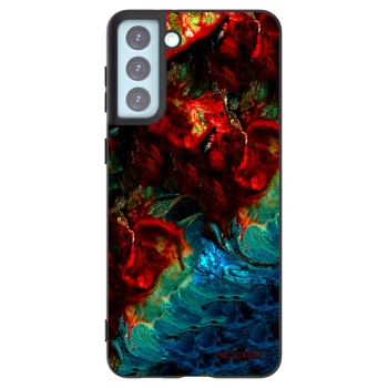 Picasee husă neagră din silicon pentru Samsung Galaxy S21+ 5G G996F - Universe