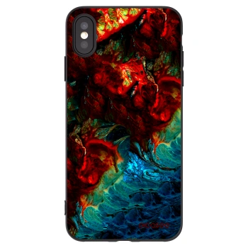 Picasee husă neagră din silicon pentru Apple iPhone XS Max - Universe