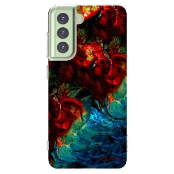 Picasee husă transparentă din silicon pentru Samsung Galaxy S21 FE 5G - Universe