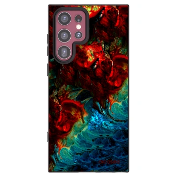 Picasee husă neagră din silicon pentru Samsung Galaxy S22 Ultra 5G - Universe