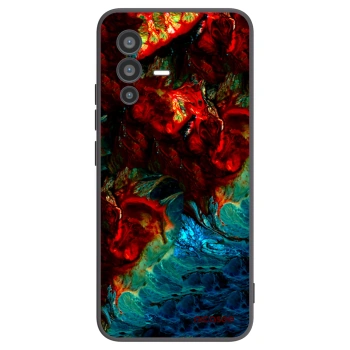 Picasee husă neagră din silicon pentru Vivo V23 5G - Universe