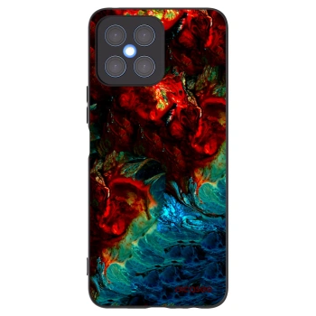 Picasee husă neagră din silicon pentru Honor X8 4G - Universe