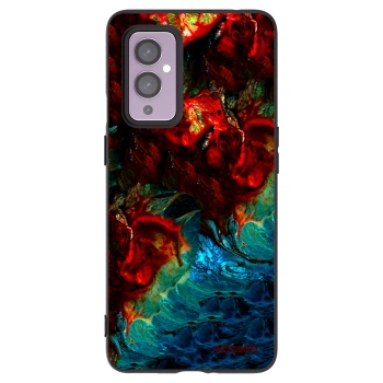 Picasee husă neagră din silicon pentru OnePlus 9 - Universe