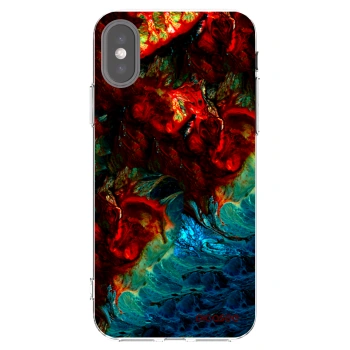 Picasee husă transparentă din silicon pentru Apple iPhone X/XS - Universe