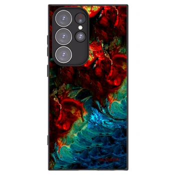 Picasee husă neagră din silicon pentru Samsung Galaxy S23 Ultra 5G - Universe