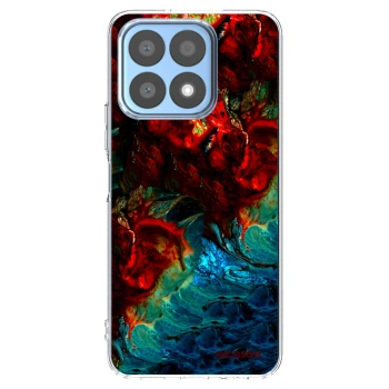 Picasee husă transparentă din silicon pentru Honor X8a - Universe