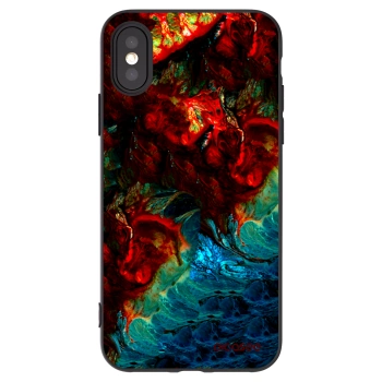 Picasee husă neagră din silicon pentru Apple iPhone X/XS - Universe