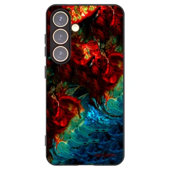 Picasee husă neagră din silicon pentru Samsung Galaxy S24 S921B 5G - Universe