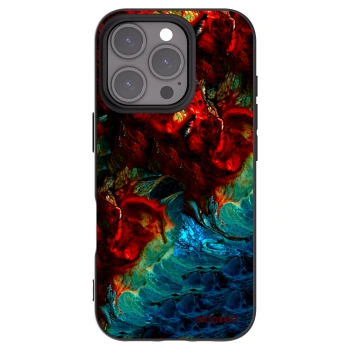 Picasee husă neagră din silicon pentru Apple iPhone 16 Pro - Universe