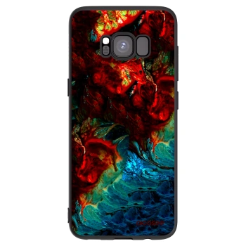 Picasee husă neagră din silicon pentru Samsung Galaxy S8 G950F - Universe
