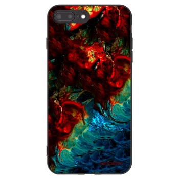Picasee husă neagră din silicon pentru Apple iPhone 7 Plus - Universe