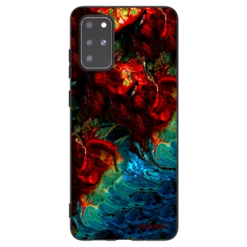 Picasee husă neagră din silicon pentru Samsung Galaxy S20+ G985F - Universe