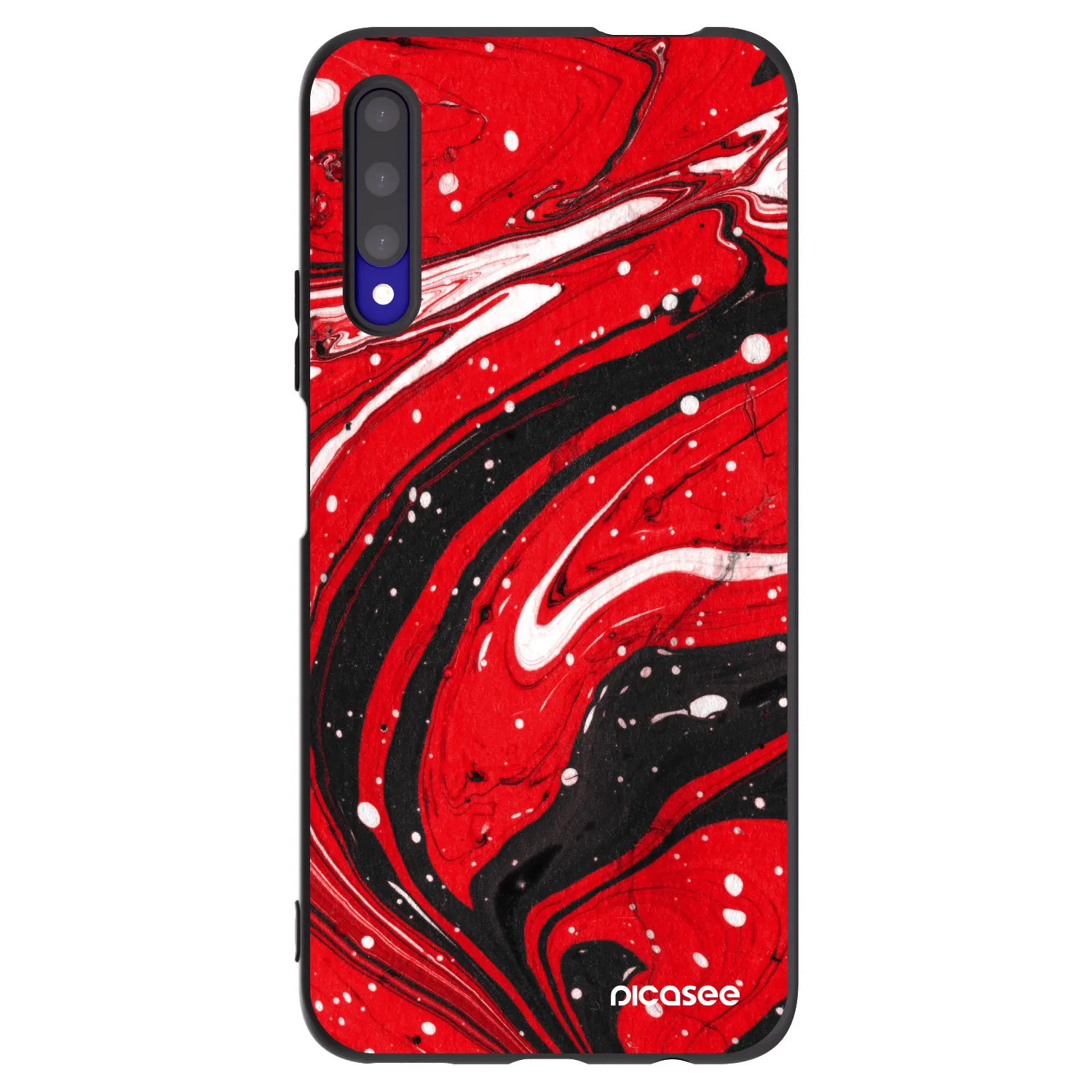 Picasee husă neagră din silicon pentru Honor 9X Pro - Red black