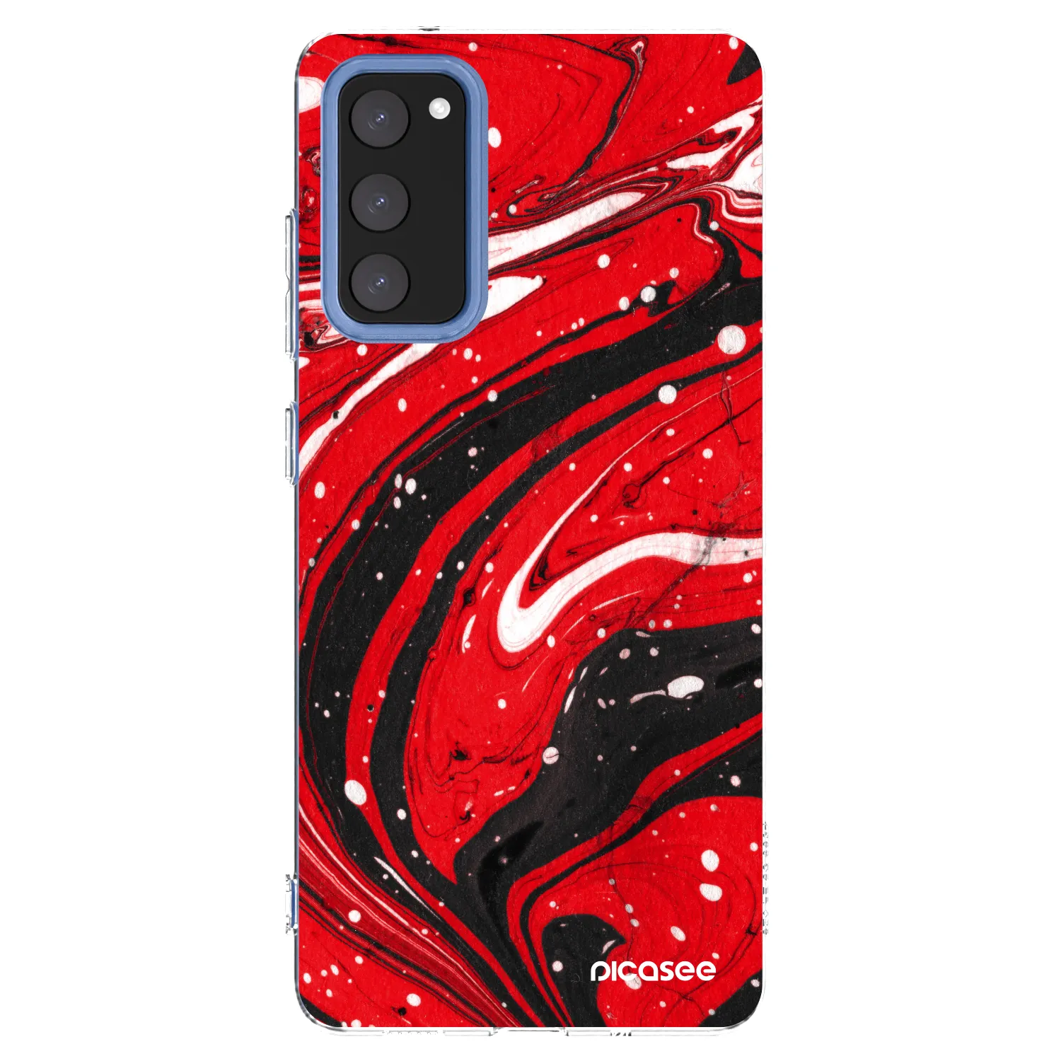 Picasee husă transparentă din silicon pentru Samsung Galaxy S20 FE - Red black