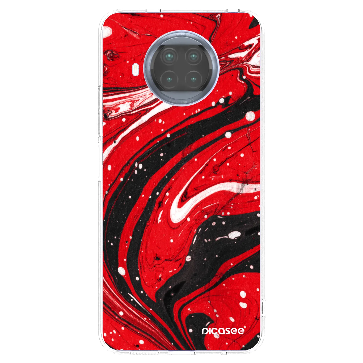 Picasee husă transparentă din silicon pentru Xiaomi Mi 10T Lite - Red black