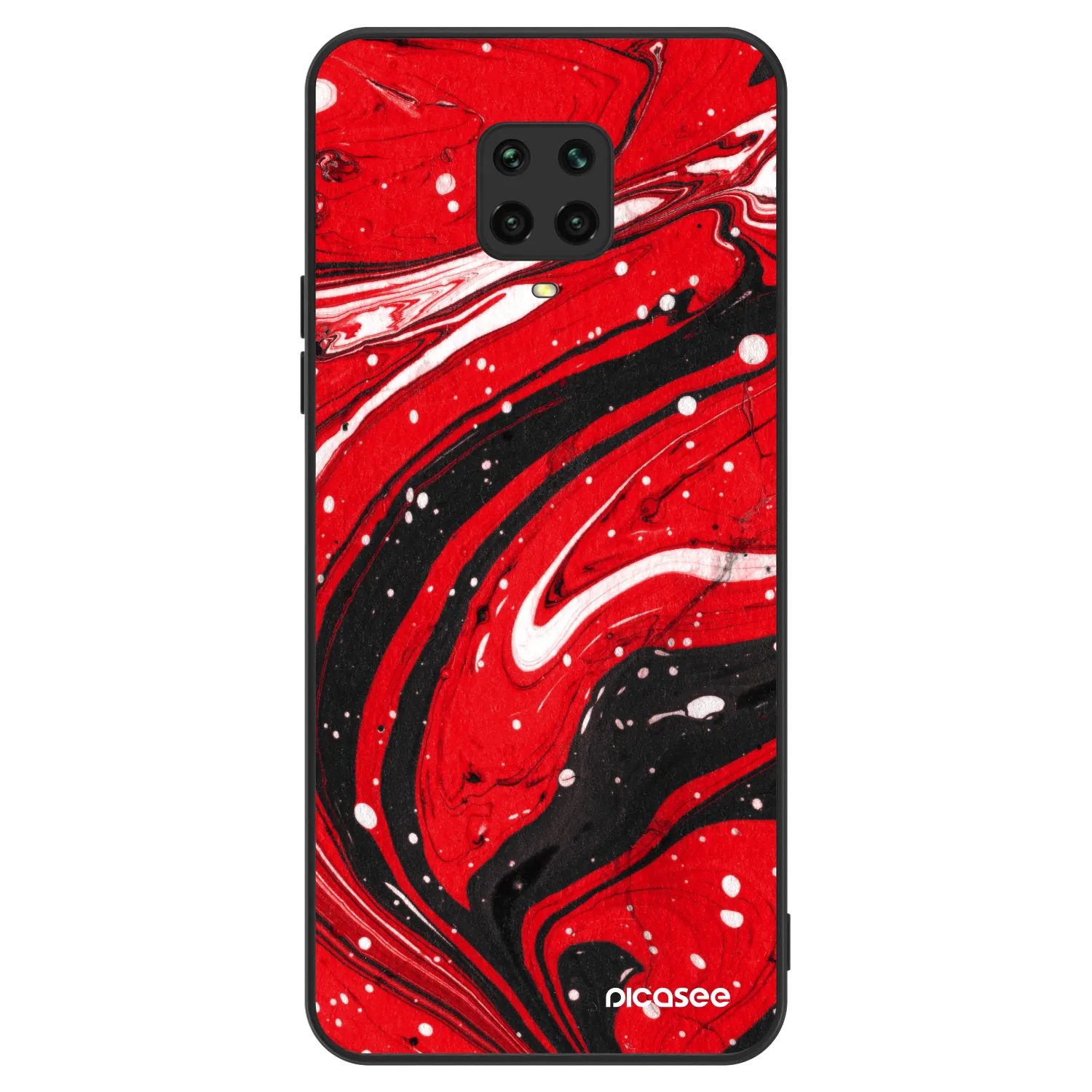 Picasee ULTIMATE CASE pentru Xiaomi Redmi Note 9 Pro - Red black