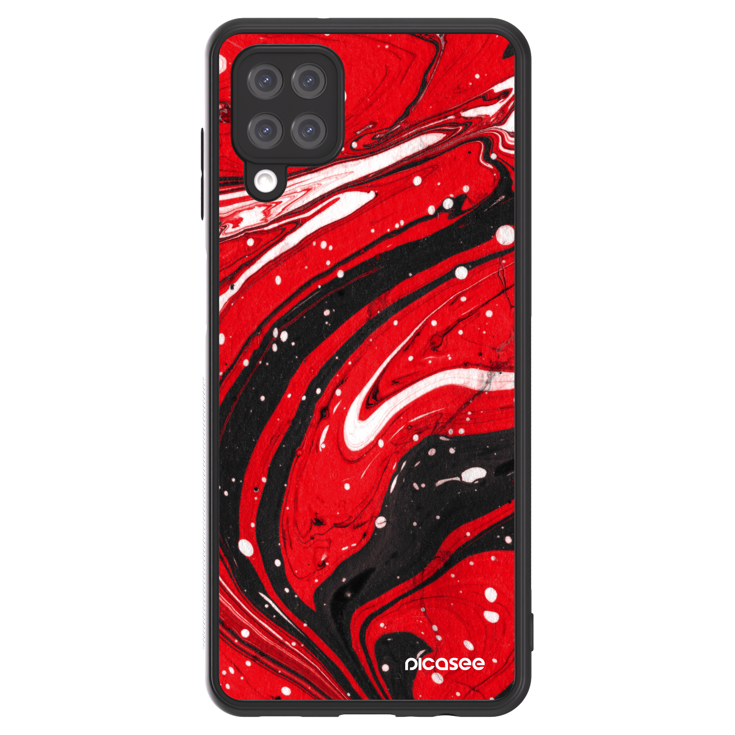 Picasee ULTIMATE CASE pentru Samsung Galaxy A12 A125F - Red black