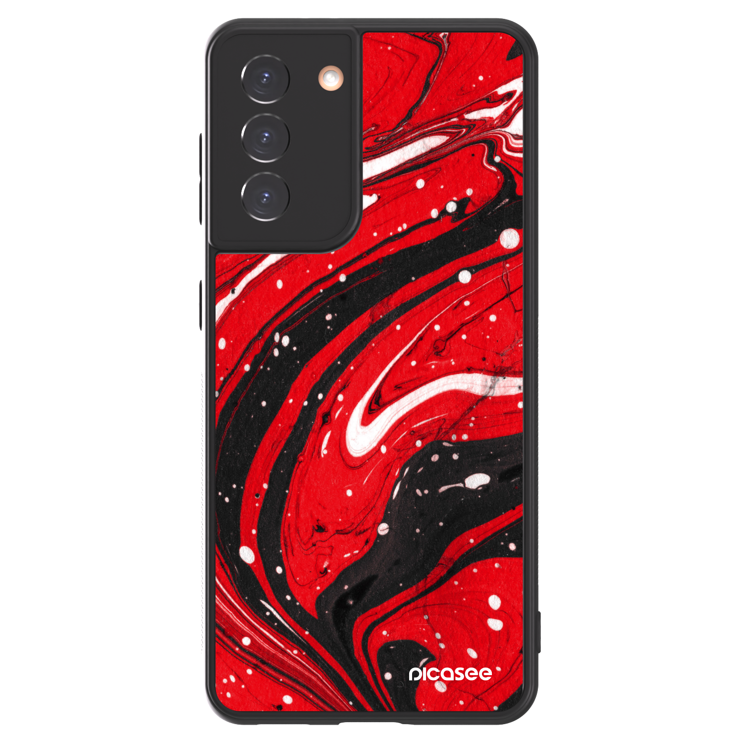 Picasee ULTIMATE CASE pentru Samsung Galaxy S21 5G G991B - Red black